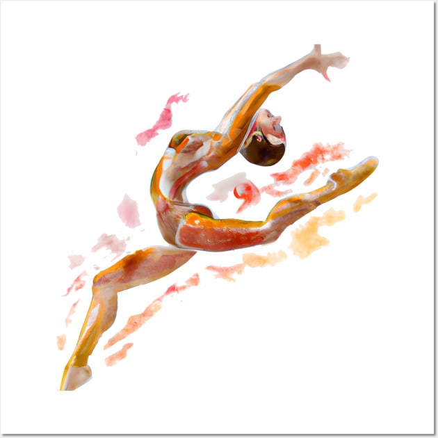 Leaping Gymnast Wall Art by KayBee Gift Shop